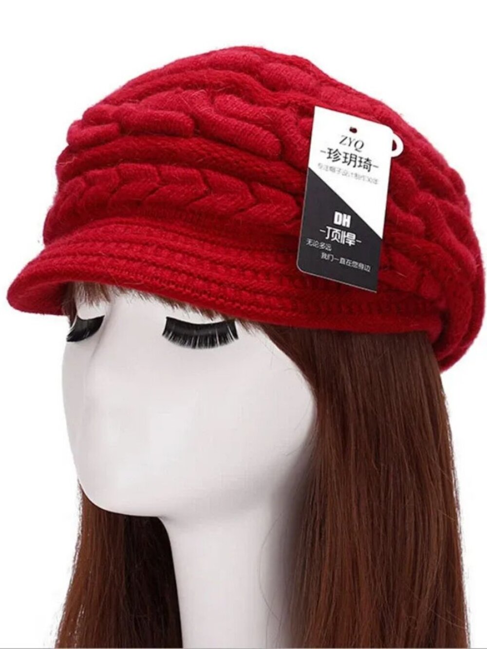 Magik Rabbit Wool Women Winter Baggy Beanie Knit Crochet Hat Girl Slouch Ski Cap